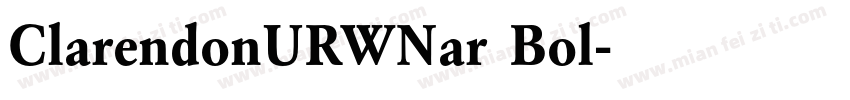 ClarendonURWNar Bol字体转换